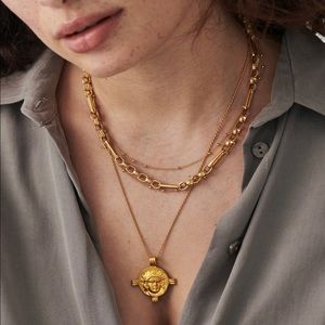 Missoma Lucy Williams Gold Apollo Medallion